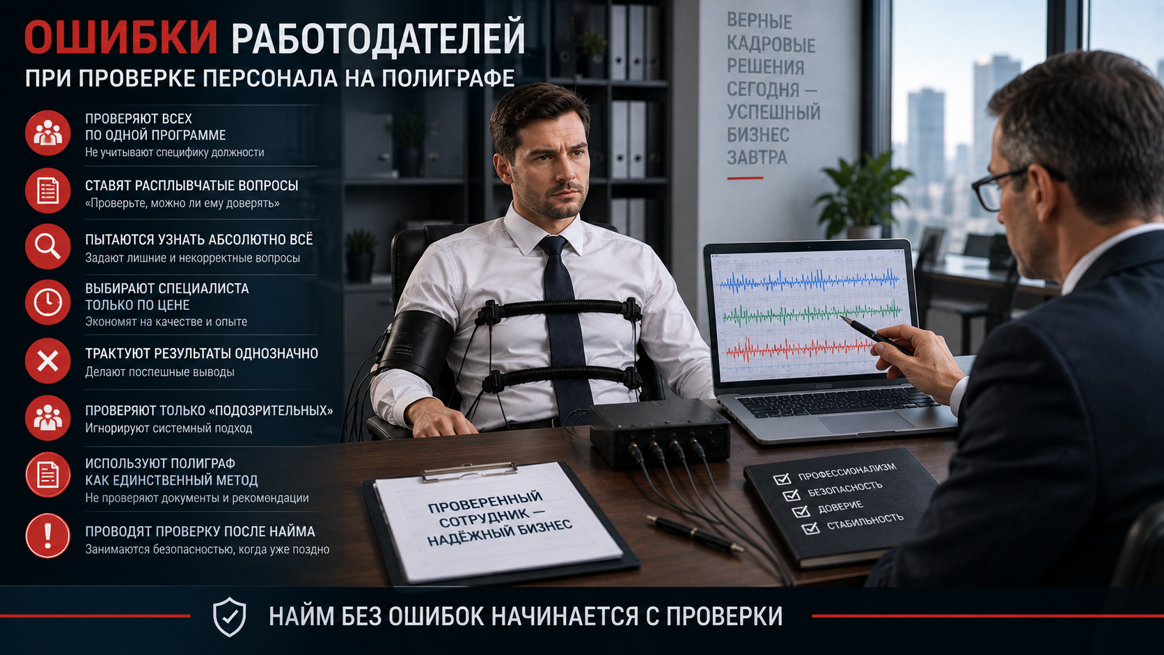 Ошибки работодателей при проверке персонала на полиграфе centr-kb.ru Ошибки работодателей при проверке персонала на полиграфе centr-kb.ru