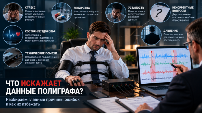 Что искажает результаты полиграфа: главные причины ошибок теста